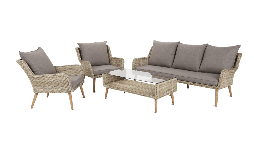 Zahradní ratanová sestava Béžová