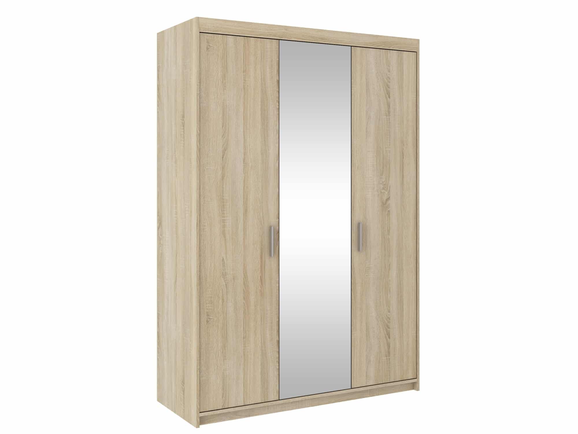 Skříň ELENA 3D se zrcadlem, dub sonoma
