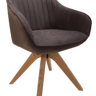 Jídelní židle Viborg, šedá vintage látka