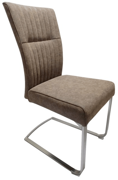 Jídelní židle Sonata, hnědá vintage ekokůže