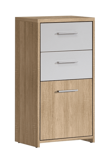 Asko Komoda Quadro K13, dub sonoma/bílá