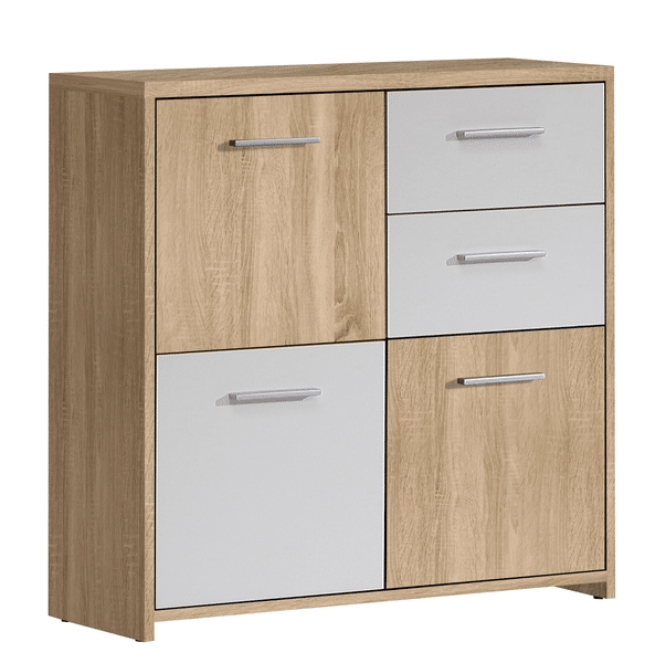 Asko Komoda Quadro K15, dub sonoma/bílá