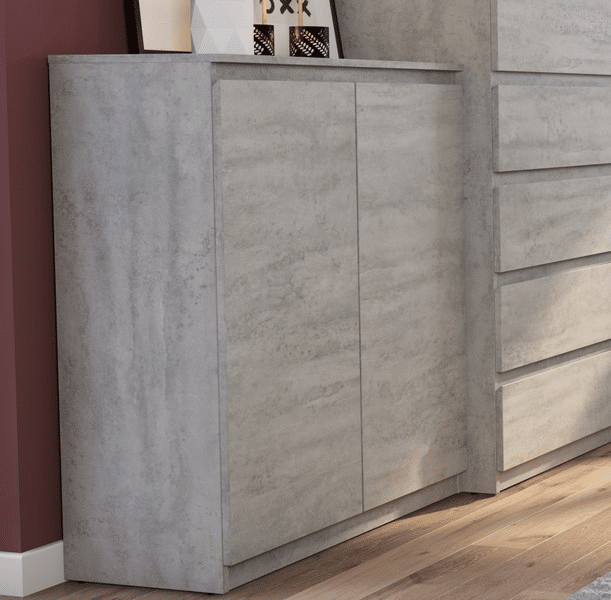 Asko Skříňka Carlos 802D, šedý beton