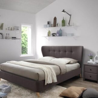 Postel Viena včetně roštu hnědá Halmar