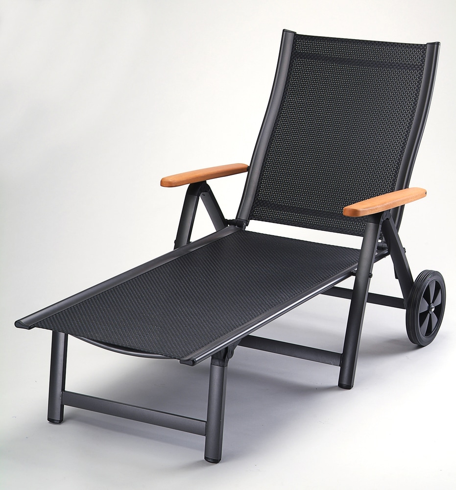 ASS COMFORT lehátko - antracit + černé Sun garden