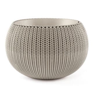 COZIES KNIT - M - květináč - písková Keter
