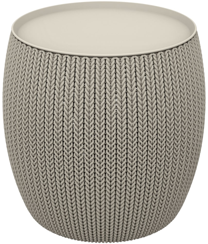 KNIT SINGLE TABLE (COZIES) stolek - pískový Keter