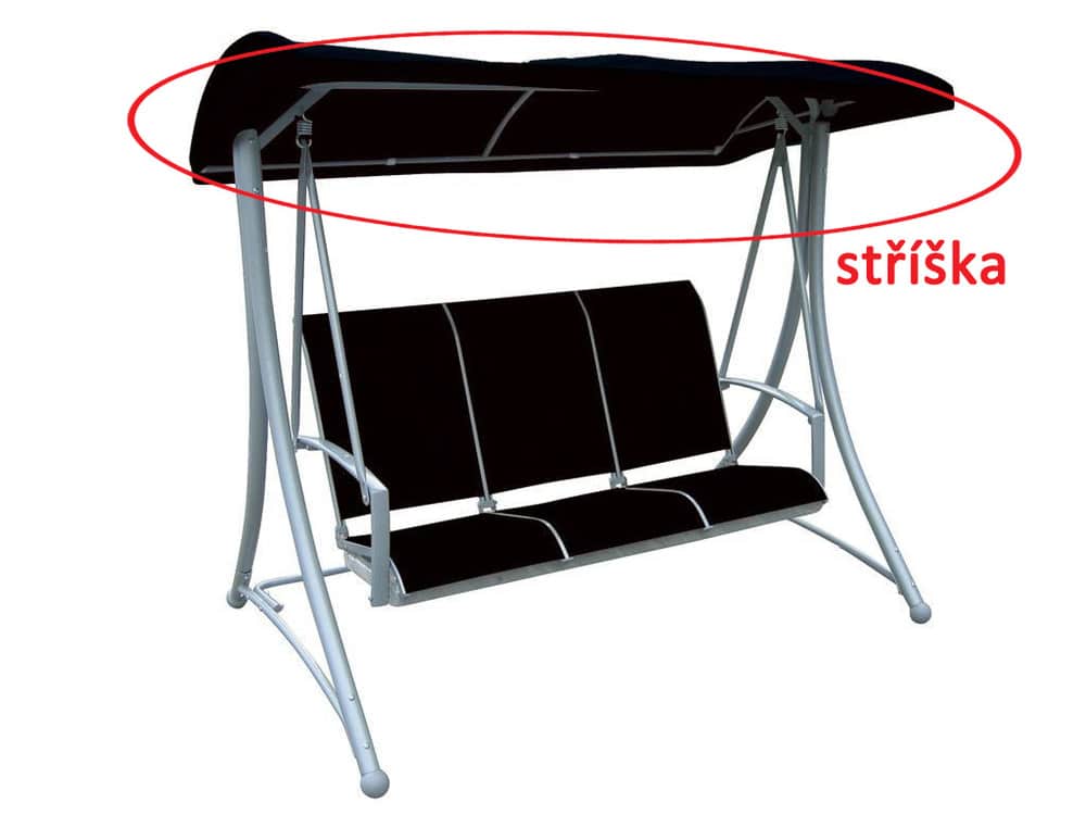 stříška k houpačce HOLLYWOOD ROJAPLAST Černá