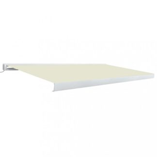 Kazetová markýza s motorem 500x300 cm Dekorhome Krémová