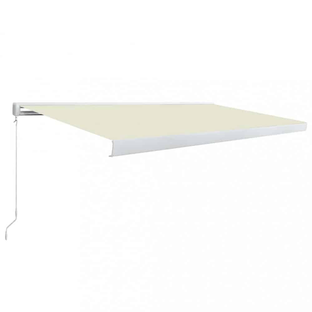Kazetová markýza s ručním ovládáním 500x300 cm Dekorhome Krémová