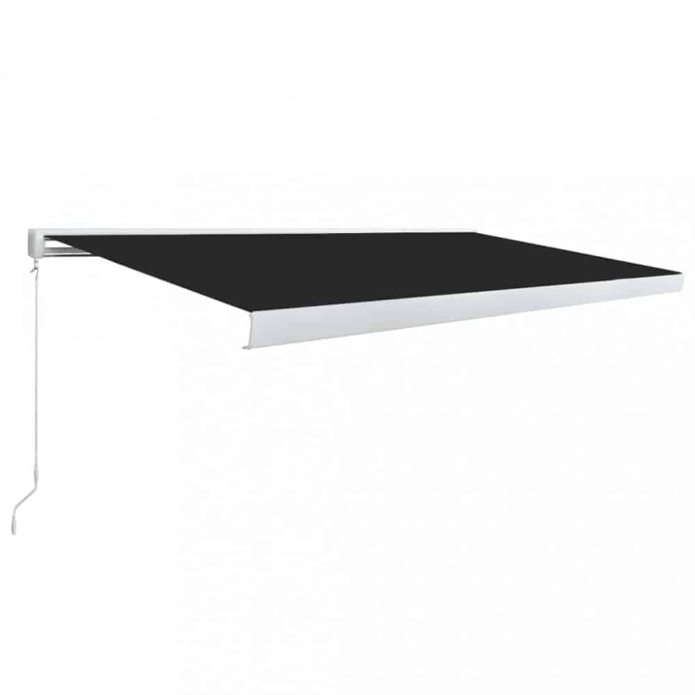 Kazetová markýza s ručním ovládáním 500x300 cm Dekorhome Antracit