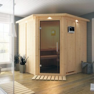 Interiérová finská sauna 196 x 196 cm Dekorhome