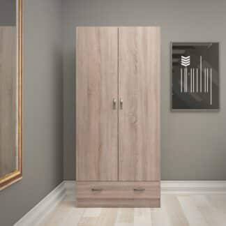 Dvoudveřová šatní skříň 75088 lanýž - TVI