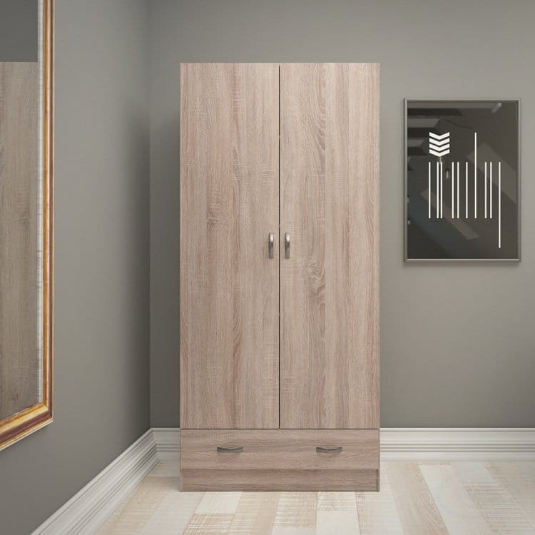 Dvoudveřová šatní skříň 75088 lanýž - TVI