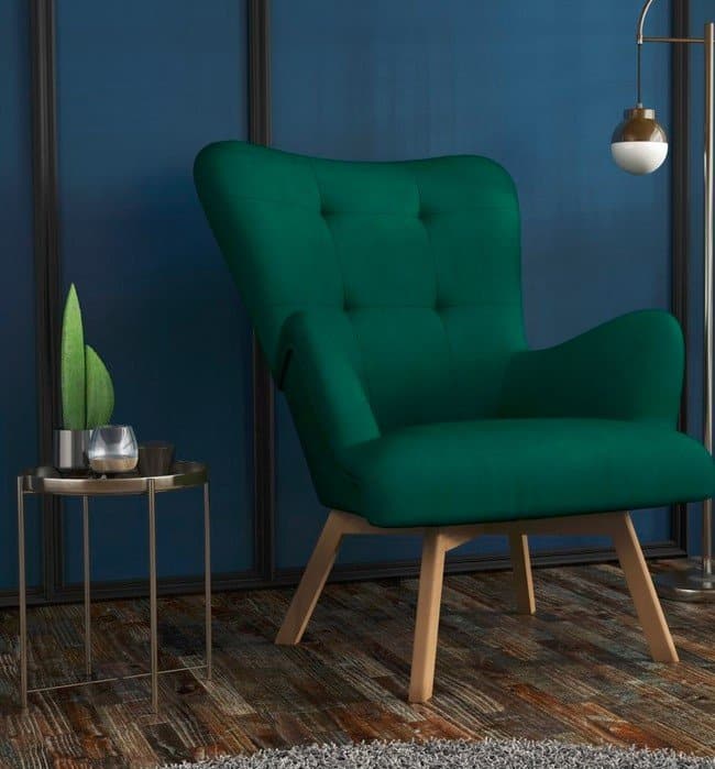 Retro křeslo Royal zelená - FALCO