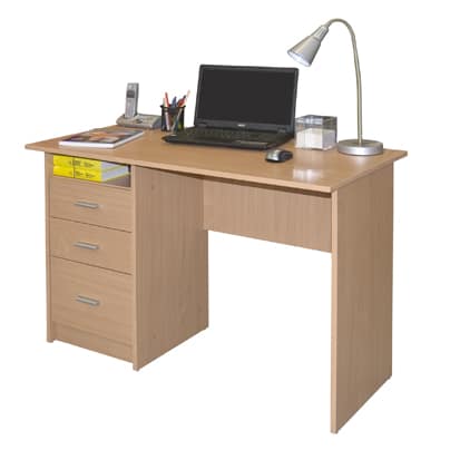 Psací stůl se šuplíky SIMON, buk