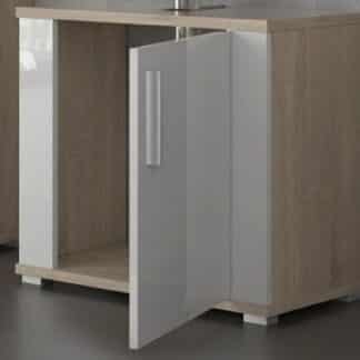 LINDA, skříňka pod umyvadlo LI02, dub sonoma/bílý l.