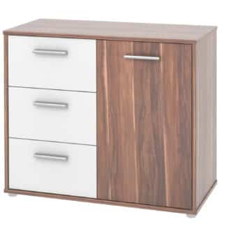Komoda ZU22, švestka/bílá