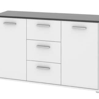 Komoda ZU23, černá/bílá