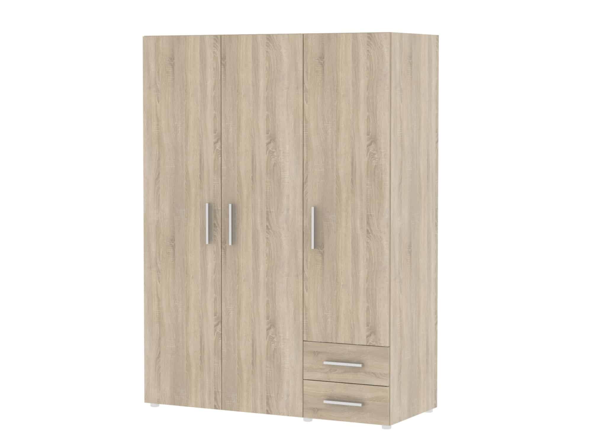 Skříň třídveřová SMART 03, dub sonoma