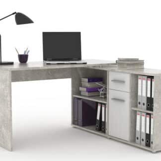 Monoblok stolový RAF 13, beton/bílá