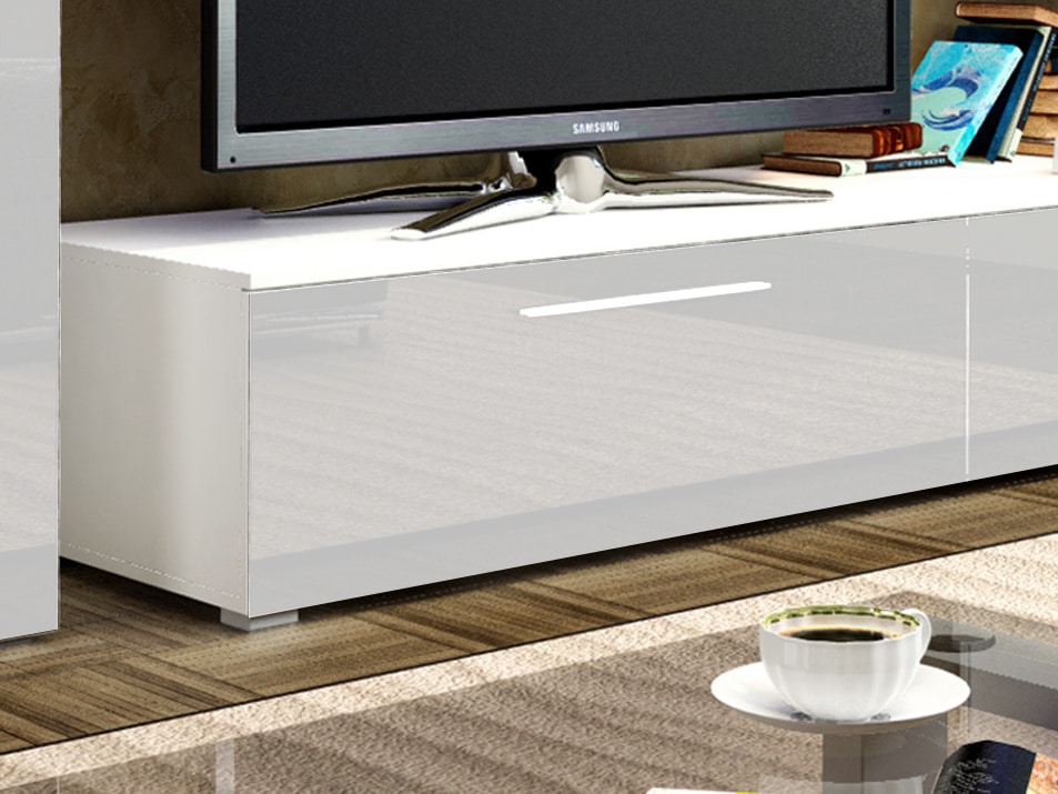 NICEA skříňka malá, bílá/bílý lesk