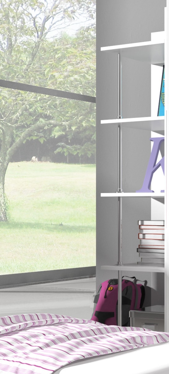 Regál rohový RAJ 3, bílá