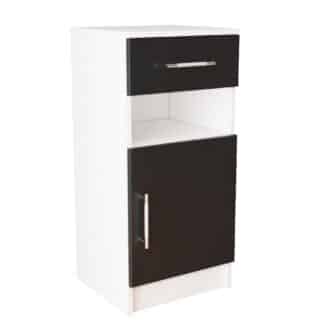 Skříňka MÁŠENKA TB-100, bílá/černá