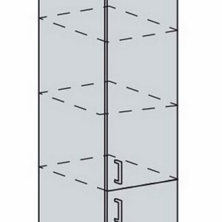 ANASTASIA, potravinová skříň 40 PV, bílá/bříza