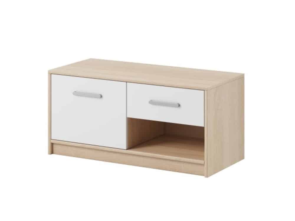 Botník TULIA 1D1SZ, dub sonoma/bílá