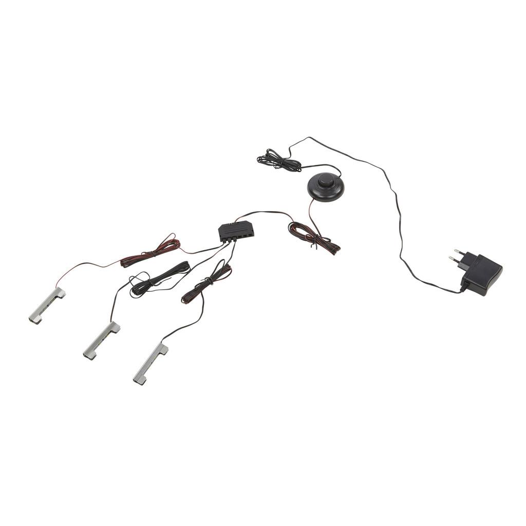 Möbelix Sada Osvětlení Sklen. Polic Universal