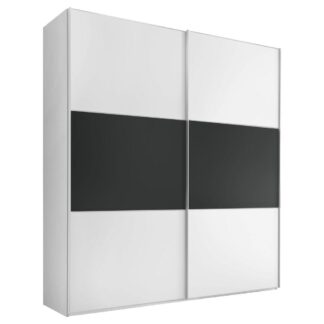 Möbelix Skříň S Posuvnými Dveřmi Includo 188 Cm Bílá/vulkan