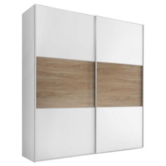 Möbelix Skříň S Posuvnými Dveřmi Includo 200 Cm Bílá/puccini