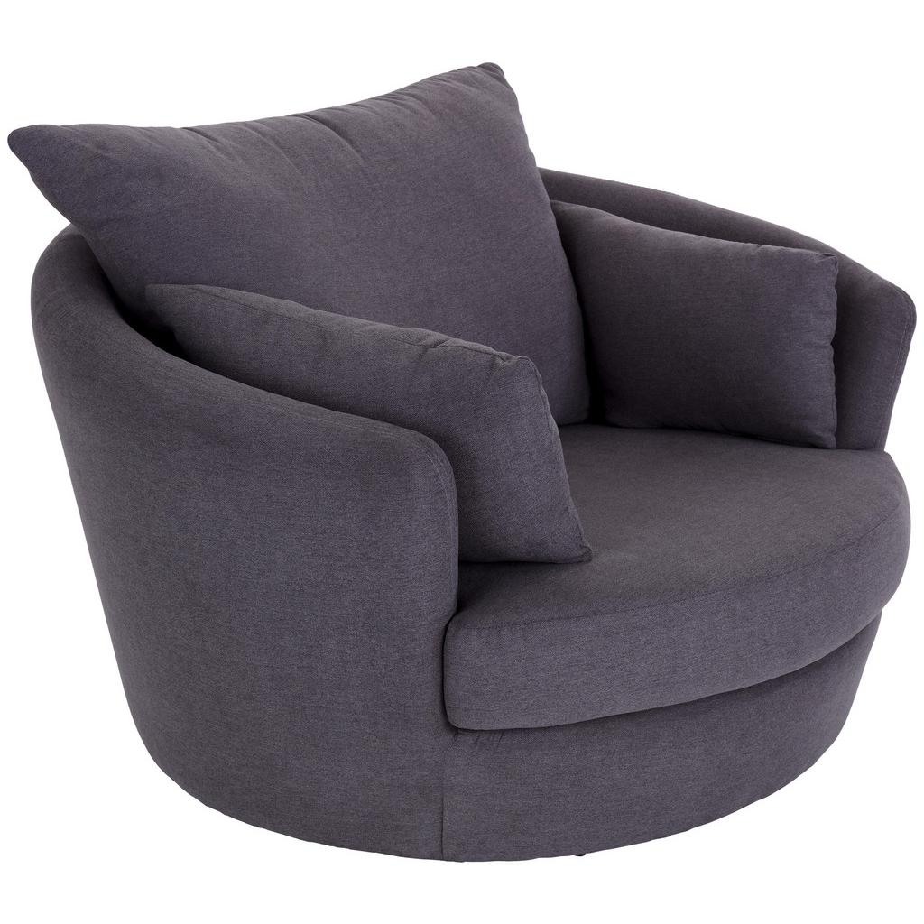 Möbelix Křeslo Ancona Tm. Šedá