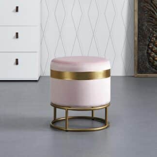 Möbelix Taburet Jasi Růžová