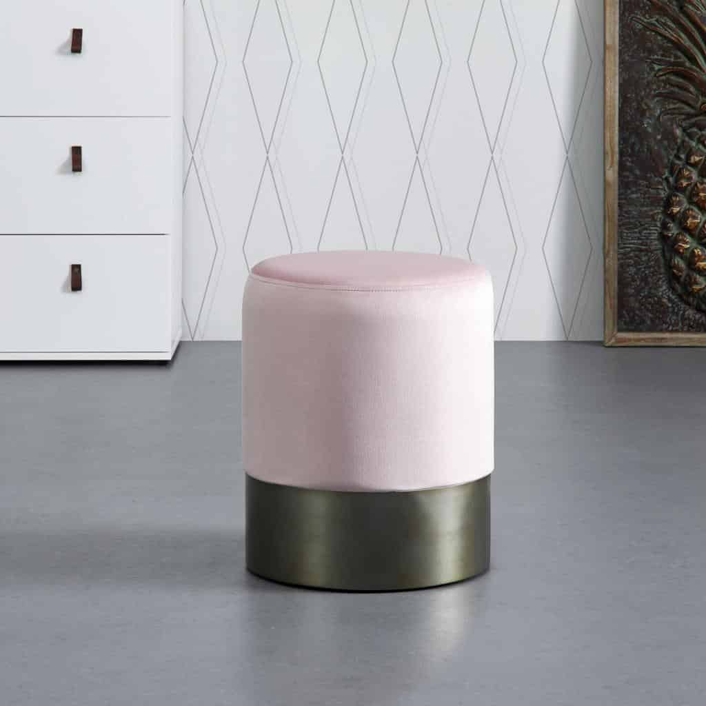 Möbelix Taburet Julene Růžová