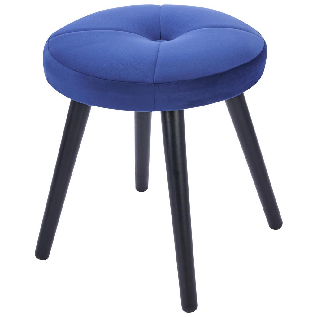 Möbelix Taburet Phill Tmavě Modrá