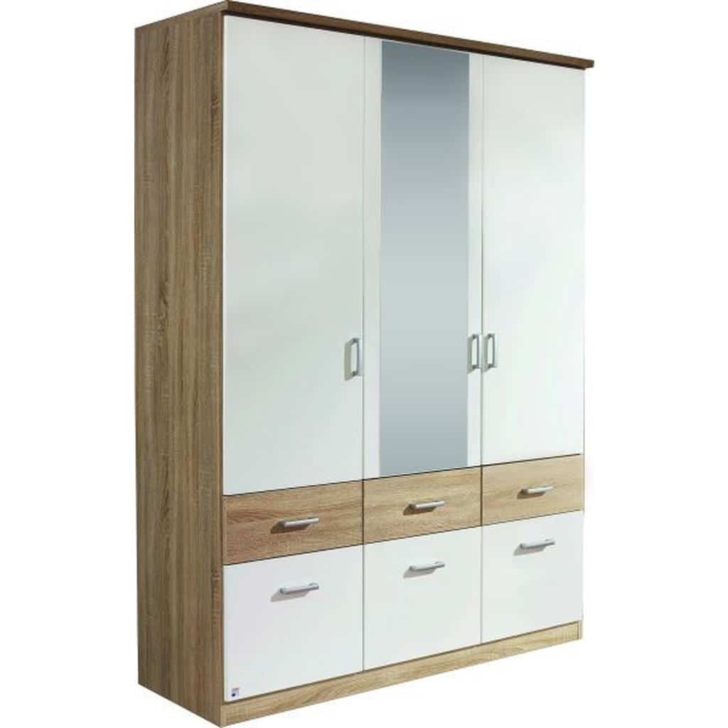 XXXLutz Skříň S Otočnými Dveřmi Bílá Sonoma Dub Boxxx