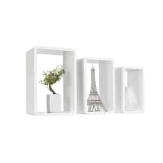 XXXLutz Sada Nástěnných Regálů Bílá Boxxx