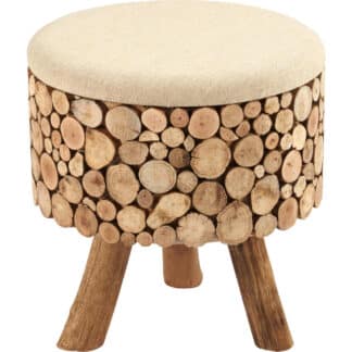 XXXLutz Taburet Recyklované Dřevo Hnědá Ambia Home