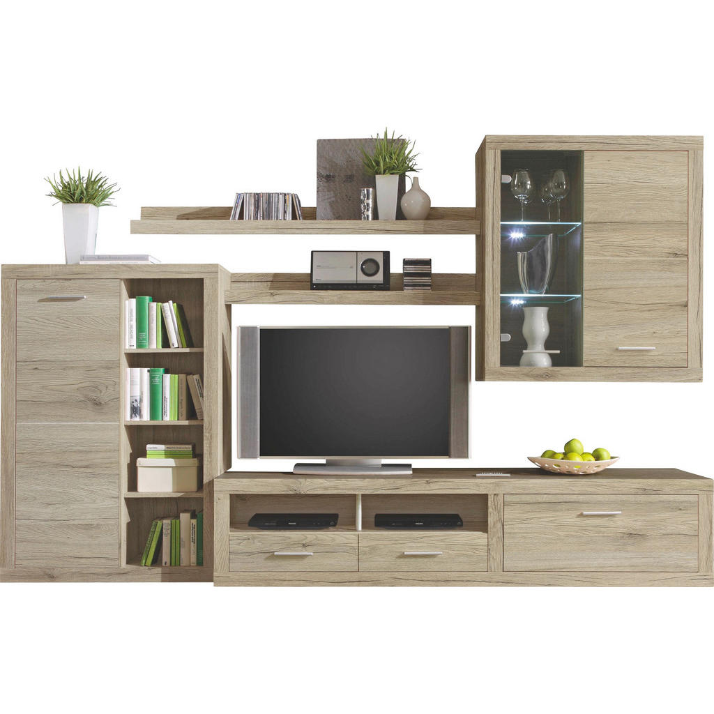 XXXLutz Obývací Stěna Barvy Dubu Carryhome