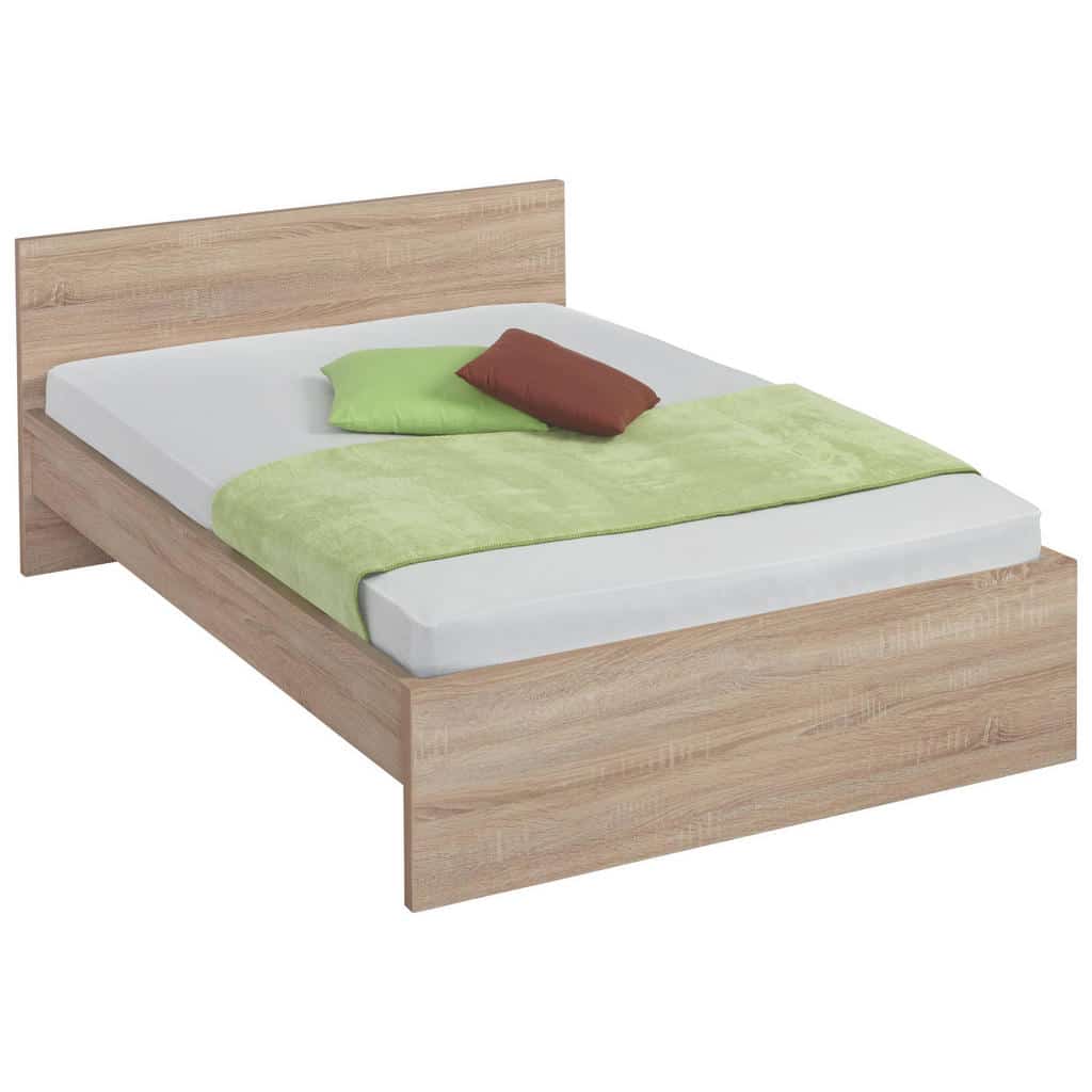 XXXLutz Postel 140/200 Cm Kompozitní Dřevo Sonoma Dub Carryhome