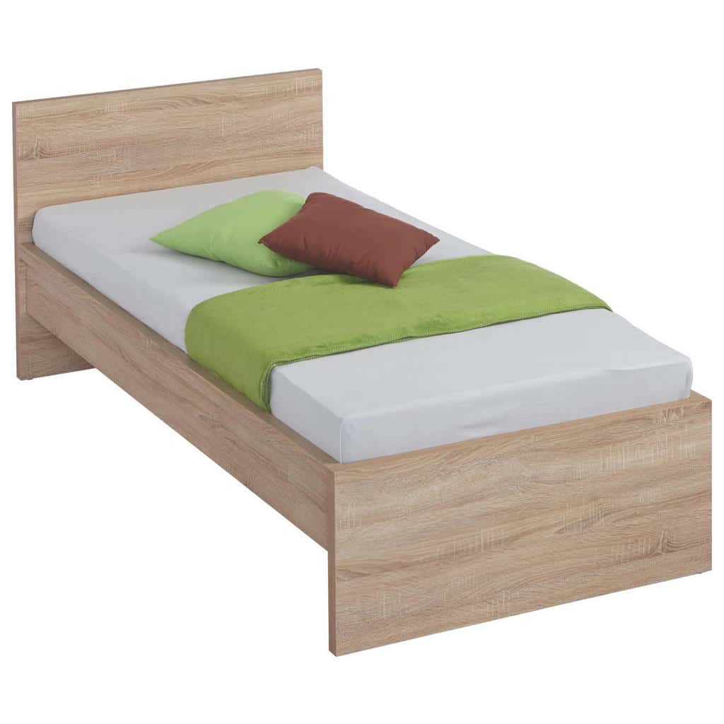 XXXLutz Postel 90/200 Cm Kompozitní Dřevo Sonoma Dub Carryhome