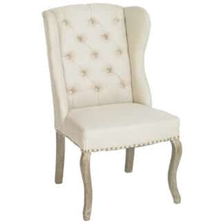 XXXLutz Křeslo Ušák Dřevo Textil Barvy Dubu Béžová Ambia Home