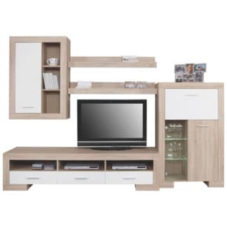 XXXLutz Obývací Stěna Bílá Sonoma Dub Cantus