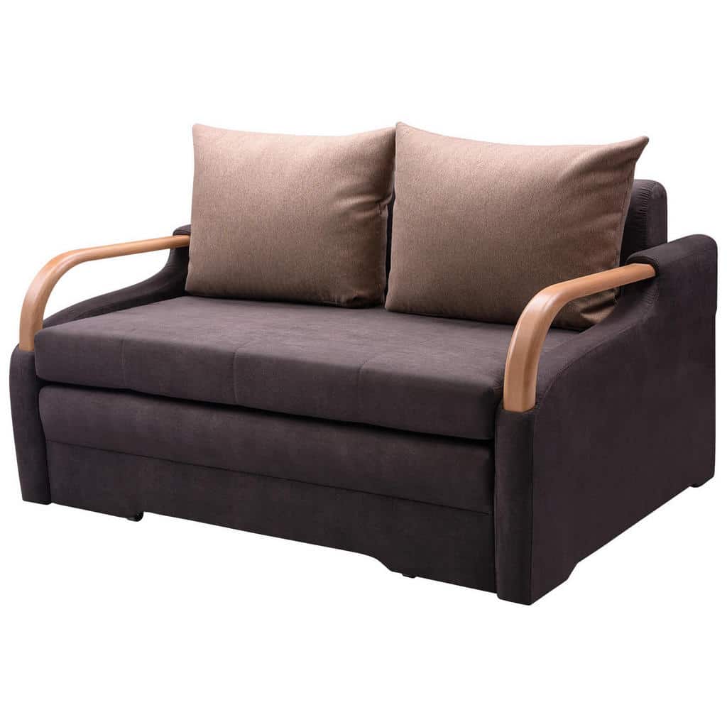 XXXLutz Pohovka Dřevo Tmavě Hnědá Světle Hnědá Cantus