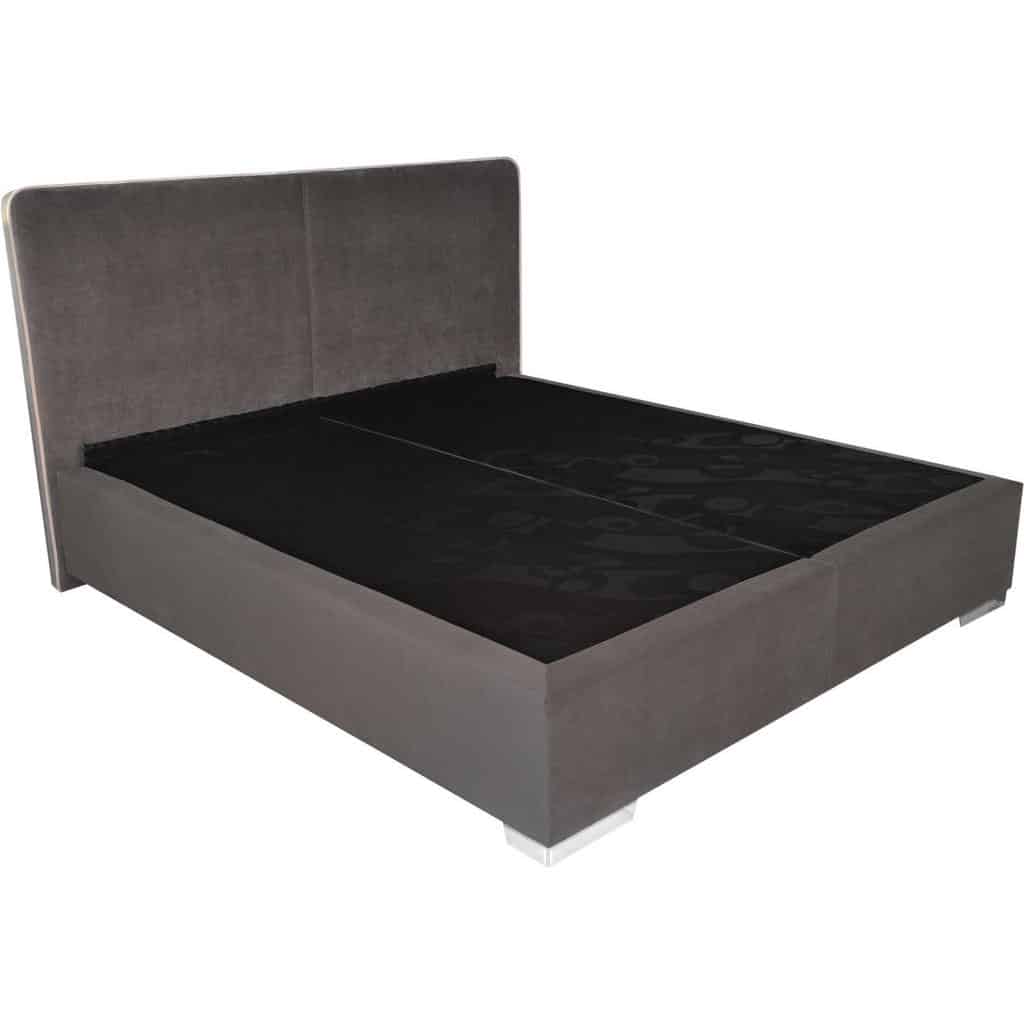 XXXLutz Postel Boxspring 180/200 Cm Textil Hnědá Béžová Blanar