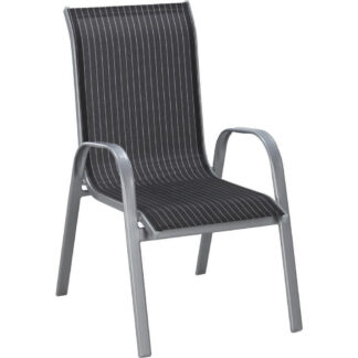 XXXLutz Stohovatelná Židle Černá Barvy Stříbra Bílá Xora