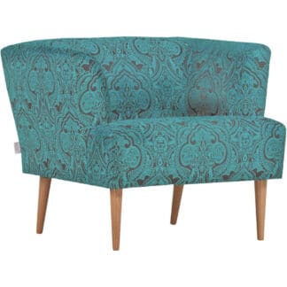 XXXLutz Křeslo Textil Černá Tyrkysová Carryhome