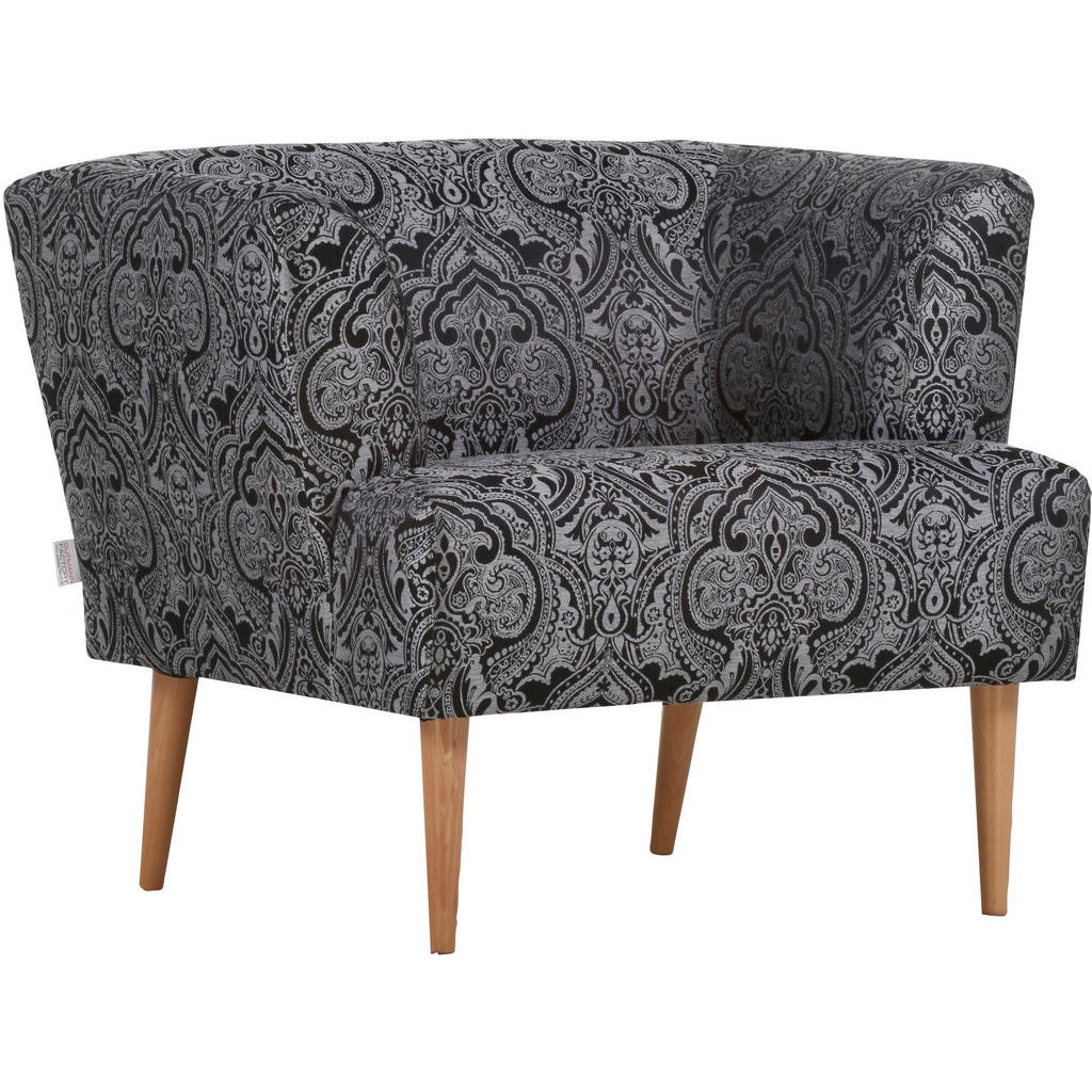 XXXLutz Křeslo Textil Šedá Černá Carryhome